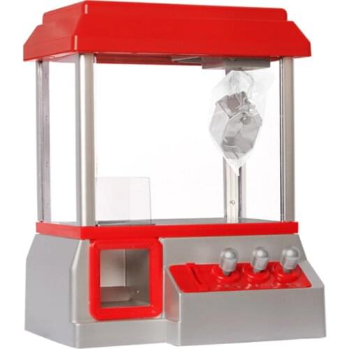 Kids Mini Arcade Game Machine Vending Music Candy Grabber Coin Operated Claw Machine Toy Without Dolls Children Gifts