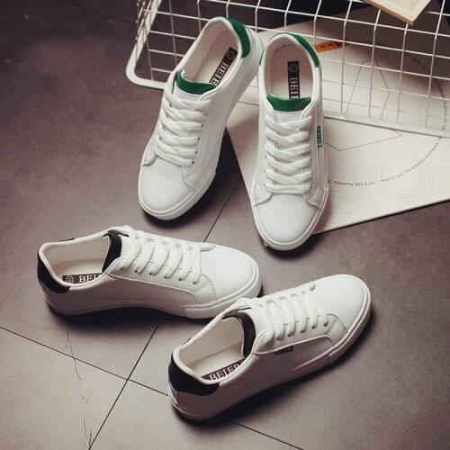 Canvas Shoes Soft Leather Women Shoes Female Microfiber Casual Shoes Flat Bottom Woman Sneakers Lace Up Students School Shoes
