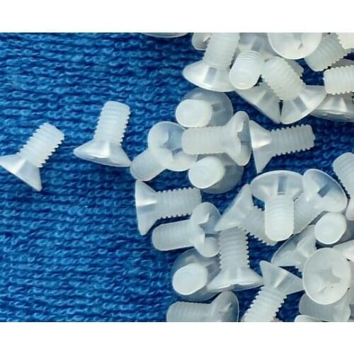 M3x 6 8 10 12 15mm Countersunk Screw bolt fastener plastic nylon insulation LED Light toy DIY Anti corrosion advertisement bolt