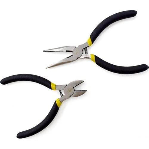 4.5/5 Inch Long Nose Mini Pliers Nippers Jewelry Electrical Wire Cable Cutters Cutting Side Snips Multifunction Hand Tools