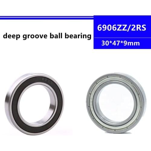 20pcs 6906ZZ 6906-2RS deep groove ball bearing 30x47x9 miniature ball bearing 30*47*9 mm 6906-2Z 6906Z 6906RS 6906