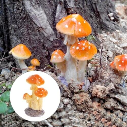 Toadstool Mushroom Miniature Fairy Garden Terrarium Figure Dollhouse Decor Home Decor Crafts