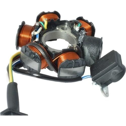 Motorcycle 5 Wire 6 Pole Full Wave AC For GY6-125 152QMI 157QMJ Magneto Stator Coil Generator Scooter Moped ATV Dirt Bike Taotao