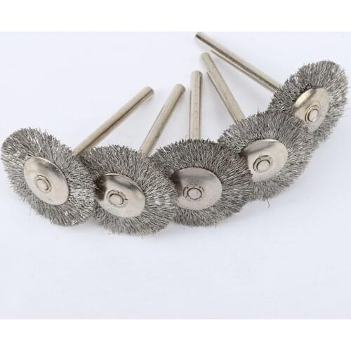 5Pcs Dremel Accessories Stainless Steel Wire Wheel Brushes Set Kit for Mini Drill Grinder Rotary Tools Polishing Dremel Brush