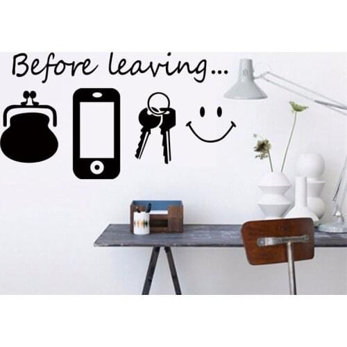 New Key mobile Spanish wall sticker Before leaving Living room sofa background Wall Art Self Adhesive Modern Wallpaper stickers