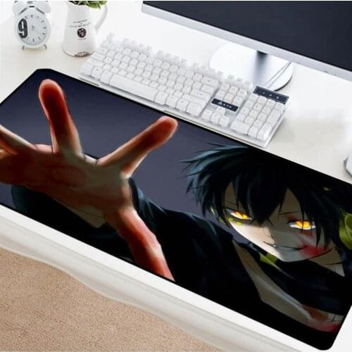 Mairuige Anime boy smile pattern keyboard pad rubber non-slip multi-size selection desk pad home office mouse pad