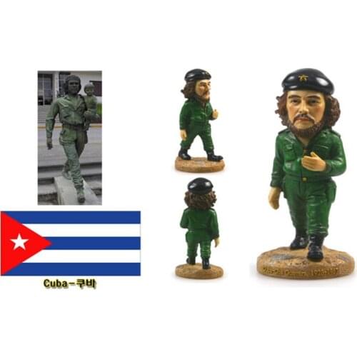 Hand-painted Cuba Che Guevara Ramon Creative Resin Crafts World Celebrity Statue Tourism Souvenir Gifts Collection Home Decor