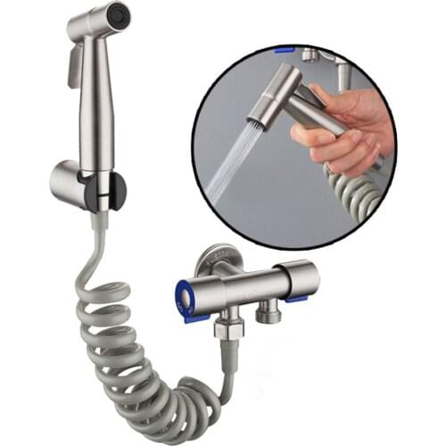 Handheld Portable Diaper Bidet Toilet Shattaf Sprayer Bathroom Toilet Bidet Shower Head Nozzle with Telephone Shower Hose