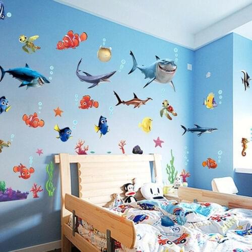 Finding Nemo Shark Fish Bathroom Mural Wall Sticker Decals Decor Kids Fun