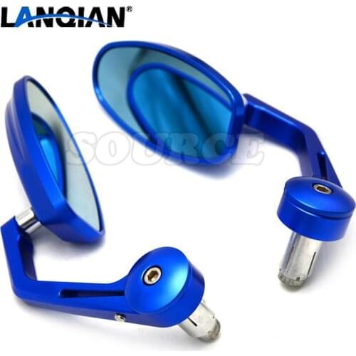 7/8" Accessories Motorcycle Rearview Mirror Round Handle Bar End Mirror Rear Side Mirro for Suzuki GSXR600 2006 2007 2008 09 10