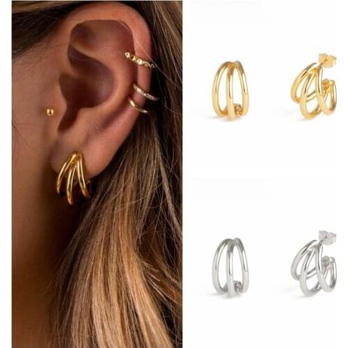 Aide 925 Sterling Silver Drop Earrings for Women Silver Pendientes Brincos Aretes Piercing Gold Earings Fine Jewelry Party Gifts