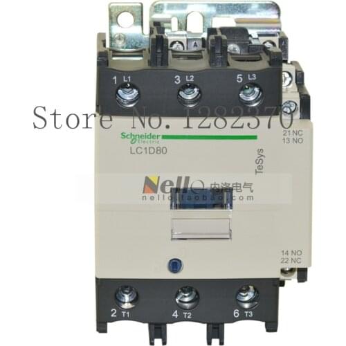 [ZOB] Authentic original AC contactor LC1D80 AC110V LC1-D80F7C load 37KW / 380V