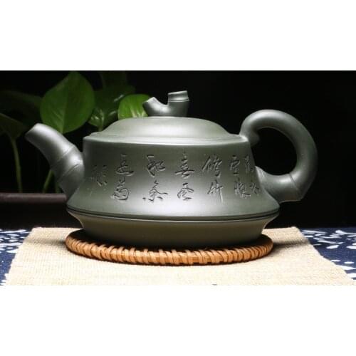 - 0018 yixing are recommended in fujian bamboo period of run of mine ore chlorite by pure manual teapot kung fu tea set
