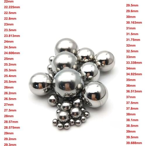 1pcs Diameter 22mm-39.688mm High Precision Bearing Balls GCR15 Bearing Steel Smooth Solid Ball Ball