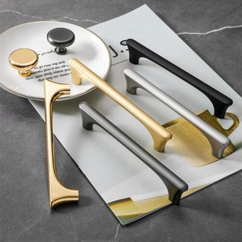 1 PCS Nordic Creative Design Bright Knob Gold Cabinet Door Handles and Knobs Drawer Pulls Door Knobs Furniture Handle Hardware