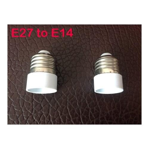 Fireproof Material E27 to E14 lamp Holder Converter Socket Conversion light Bulb Base type Adapter New 10Pcs