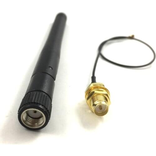 For Zigbee 1000pcs Wifi Antenna 2.4Ghz 3dbi RP-Sma Male Plug + 1000pcs Sma Cable 15cm RP-Sma Female Jack Free shipping via Fedex