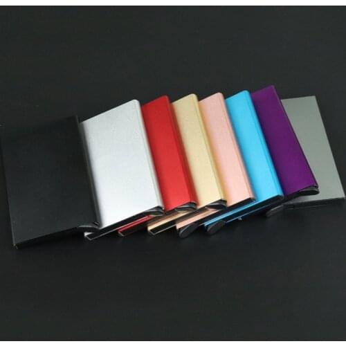 Automatic Pop-up Card Small Men Clip Contacts Anti-Demagnetization Anti-Theft Bank Card Cartridge Metal Sleeve