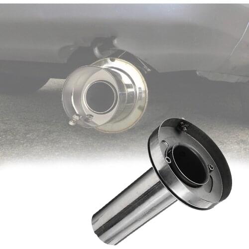 Car Tip Stainless Exhaust Muffler Pipe Chrome Trim Modified Insert Removable Silencer Round Tip Muffler T-304 Stainless Steel