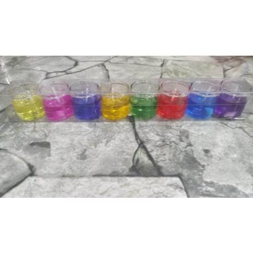 Colored Candle, 8 Pieces