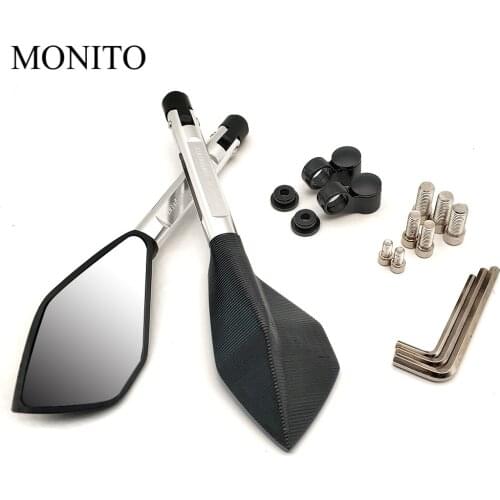 For DUCATI Monster S2R 800 821 797 695 696 796 400 M400 CNC Accessories Motorcycle Rearview Mirrors Moto Blind Spot Side Mirror