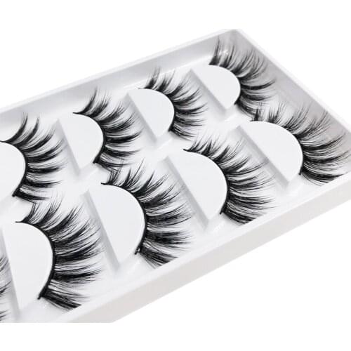 Flash girl The newest 045 100% handmade 5pais 3D mink Eyelashes luxury and good quality false Eyelashes