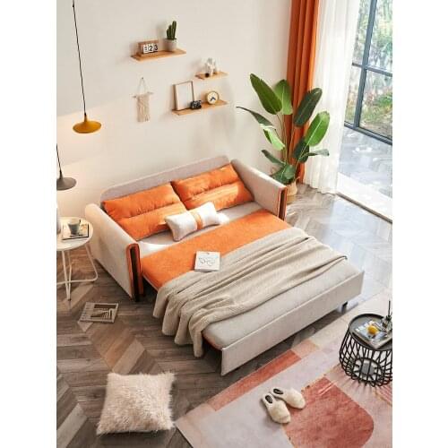 Customized latex sofabed dual-purpose collapsible living room study multi-functional small household network celebrity Nordic