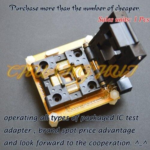 IC TEST TQFP44 QFP44 test socekt for AVR ISP/JTAG mega16 mega32 mega164 adapter