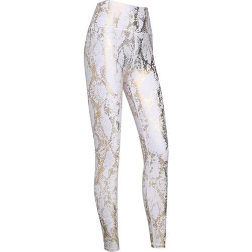 Metalic Snake Yoga Leggings Women New collection Fitness Workout Sports Running Pants Elastic Sexy Push Up Premium Gym Wear