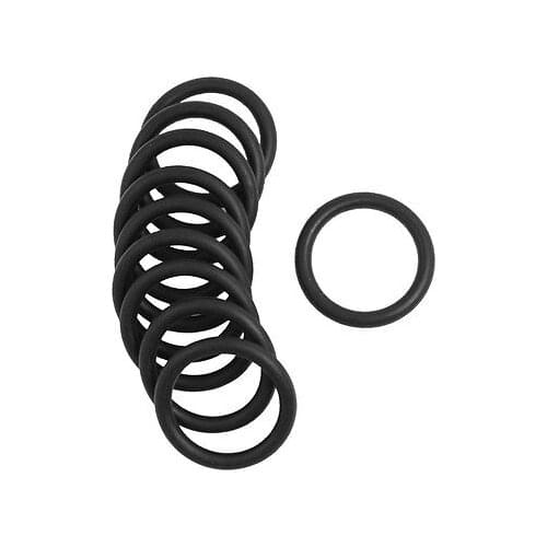 10 Pcs 25mm x 3mm Mechanical Rubber O Ring Oil Seal Gaskets