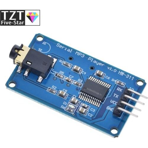 TZT YX6300 YX5300 UART Control Serial Module MP3 Music Player Module For Arduino/AVR/ARM/PIC CF