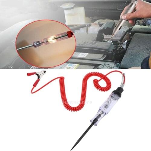 Voltage Continuity & Current Tester - DC 6V 12 V 24 V Circuit - Heavy Duty -Long Probe Tester W/Indicator Light