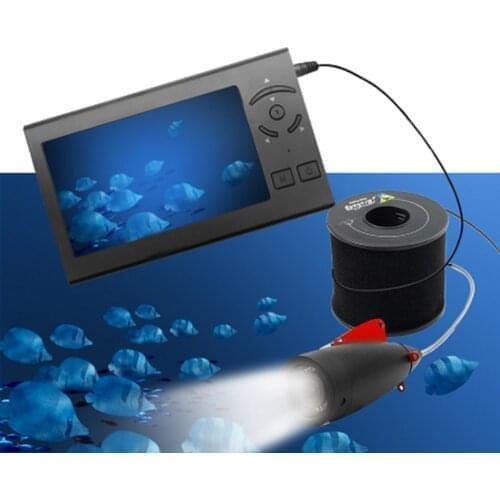 Underwater Ice Carp Fishing Camera LED 4.3 Inch Surveillance 1000TVL Ocean Fish Finder Monitor Camera Kit 140° Wide Angle Lens