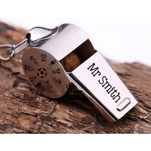 Recess Whistle Necklace Fashion Teacher Gift Best Teacher Ever Personalized Whistle Customize Name Back to School