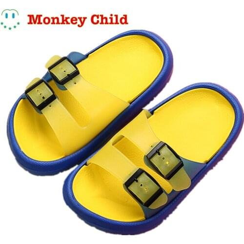 Slippers Kids for Girls Beach Sandals Summer Baby Slippers Boys Flat House Flip Flop Children Non-slip Korea Home Casual Shoes