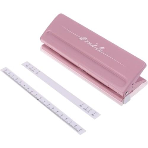 6-Holes Standard Adjustable Punching Machine Loose-leaf Notebook Core Puncher