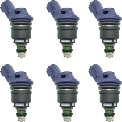 6pcs 16600-67U01 16600-21U01 Fuel injector for NISSAN 240SX 2.4L L4 1991~1998 # 1660067U01 1660021U01 16600-67U00