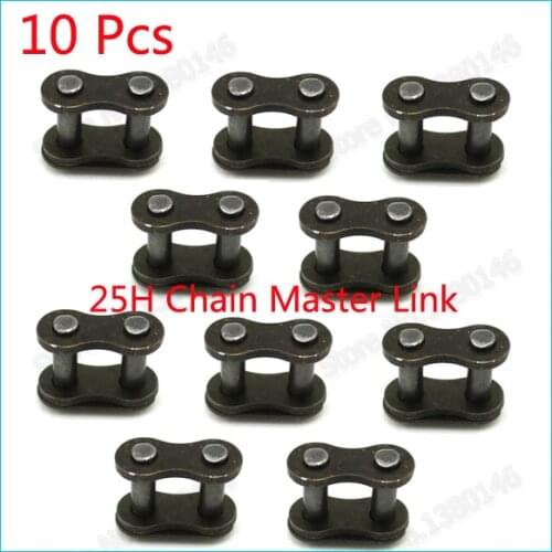10pcs/pack 25H Chain Spare Master Links For 2 Stroke 33cc 43cc 47cc 49cc Mini Moto Dirt Pocket Bike E Scooter