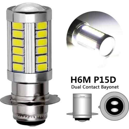 1X Super Bright H6M BA20D Led Motorcycle Headlight H6 P15D LED Motorbike Front Fog Headlight Bulb BA20D P15D Headlight Lamp 12V
