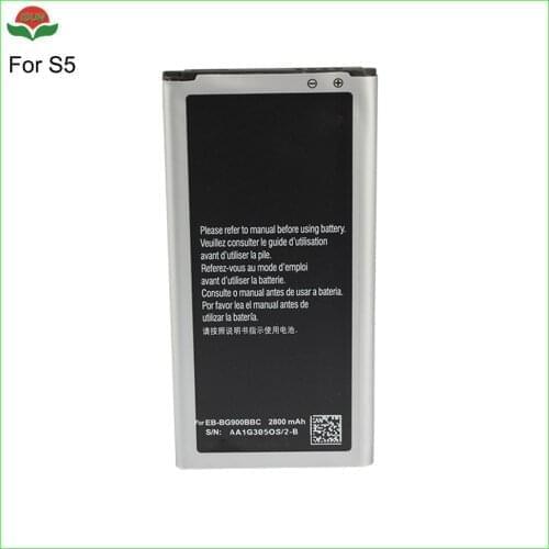 5pcs/lot 100% original quality 2800mah battery for Samsung Galaxy S5 EB-BG900BBC battery i9600 G900S G900F G9008V 9006v battery