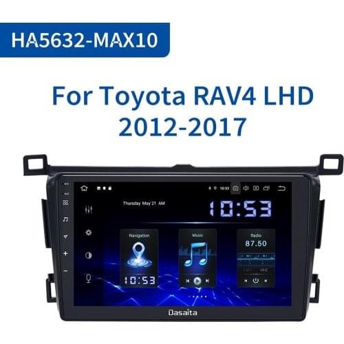 Dasaita 1 Din 9" IPS Android 10.0 Car Radio Playerfor Toyota RAV4 2014 2015 2016 2017 2018 TDA7850 Carplay MP3 Navigation HD