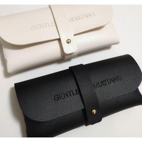 1Pc Leather soft bag glasses case fashion portable sunglasses box new packaging strap box Glasses Cloth Bag Auto Accessories
