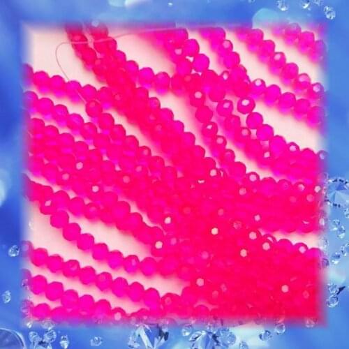 FUchsia Colour 8mm Crystal Quartz Faceted Round Beads 5000 ,DIY Beads Curtain