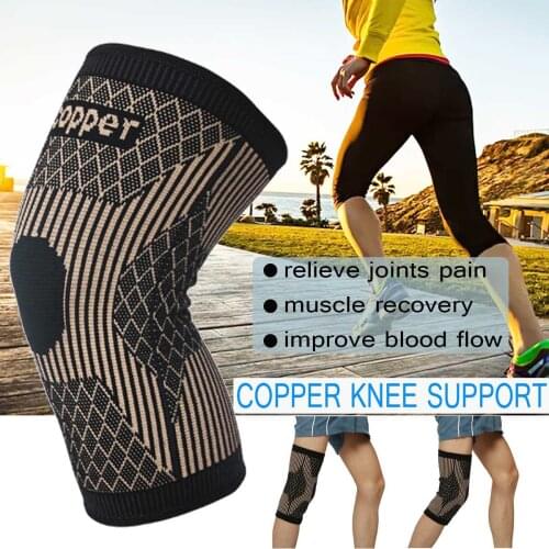 Copper Infused Knee Support Brace Patella Arthritis Leg Support Joint Compression Sleeve
