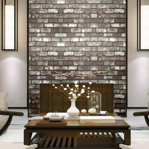 WELLYU Chinese style culture brick pattern retro vintage wallpaper noodle hair salon hotel barbecue wallpaper papel de parede
