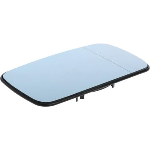 652F Blue Rearview Mirror Glass Left Right Co-pilot Side Heatable Lens for bmw 3Series E46