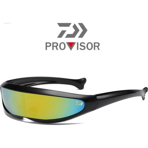 2020 Daiwa Mens Fishing Fashion Glasses Outdoor Cycling Sports Sunglasses Windshield Integrated Fishtail Sunglasses