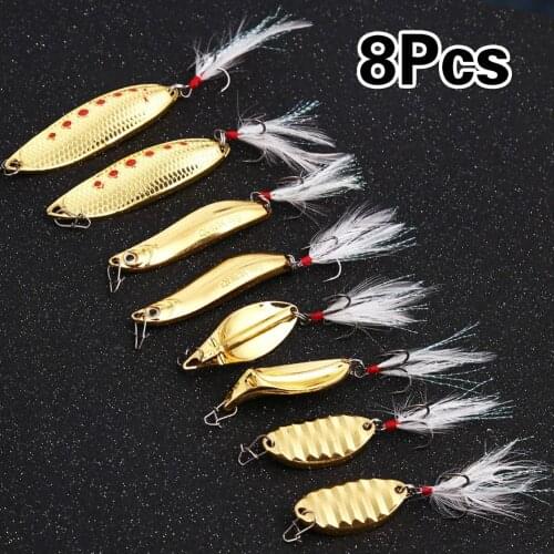 Sougayilang Metal Spinner Spoon Fishing Lures 15g 16g 20g 30g Artificial Bait Hard Bait Trout Pike Bass Lure Fishing Tackle