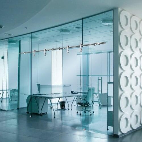 Glass sliding door hanging wheel office glass sliding door stainless steel 304 hardware accessories