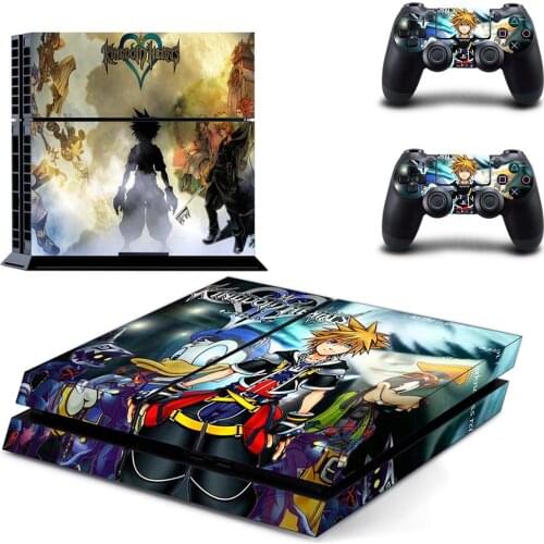 Kingdom Hearts PS4 Stickers Play station 4 Skin PS 4 Sticker Decal Cover For PlayStation 4 PS4 Console & Controller Skins Vinyl
